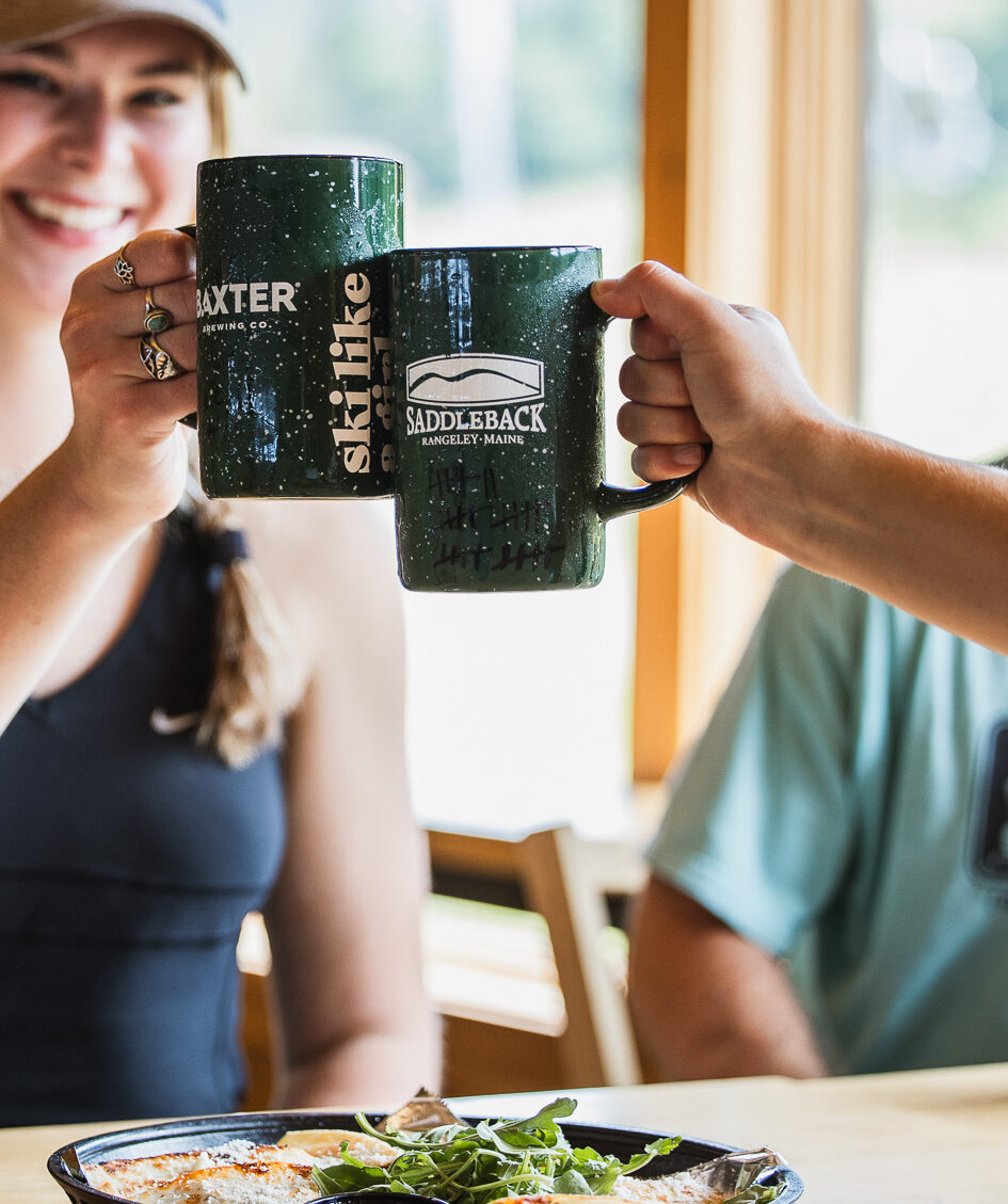 Two Saddleback beer mugs - cheers