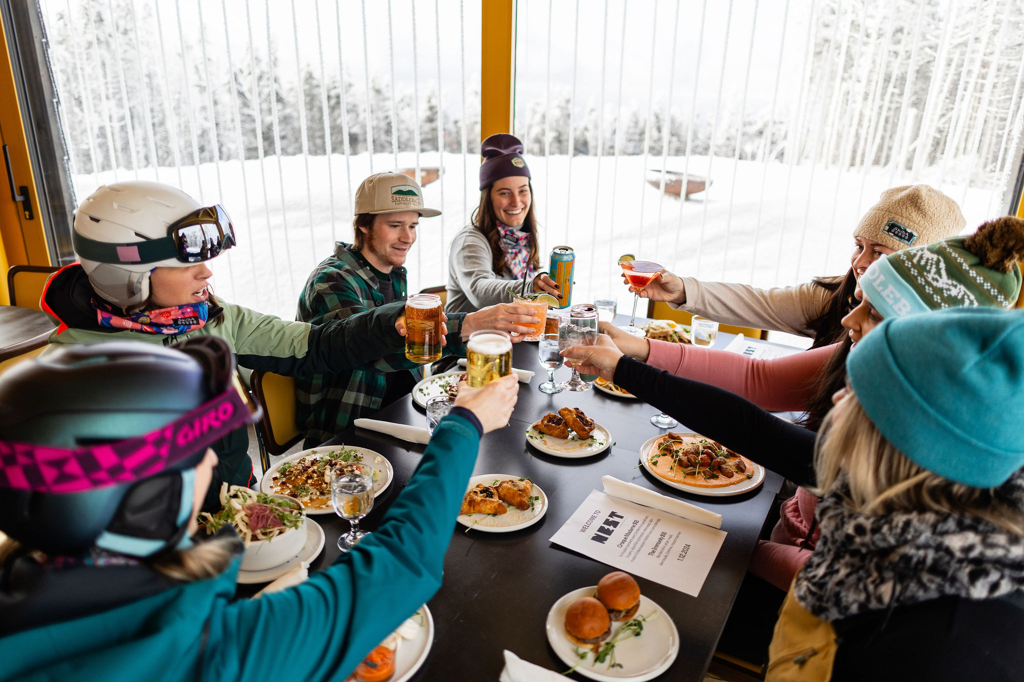 Group dining at The Nest Saddleback