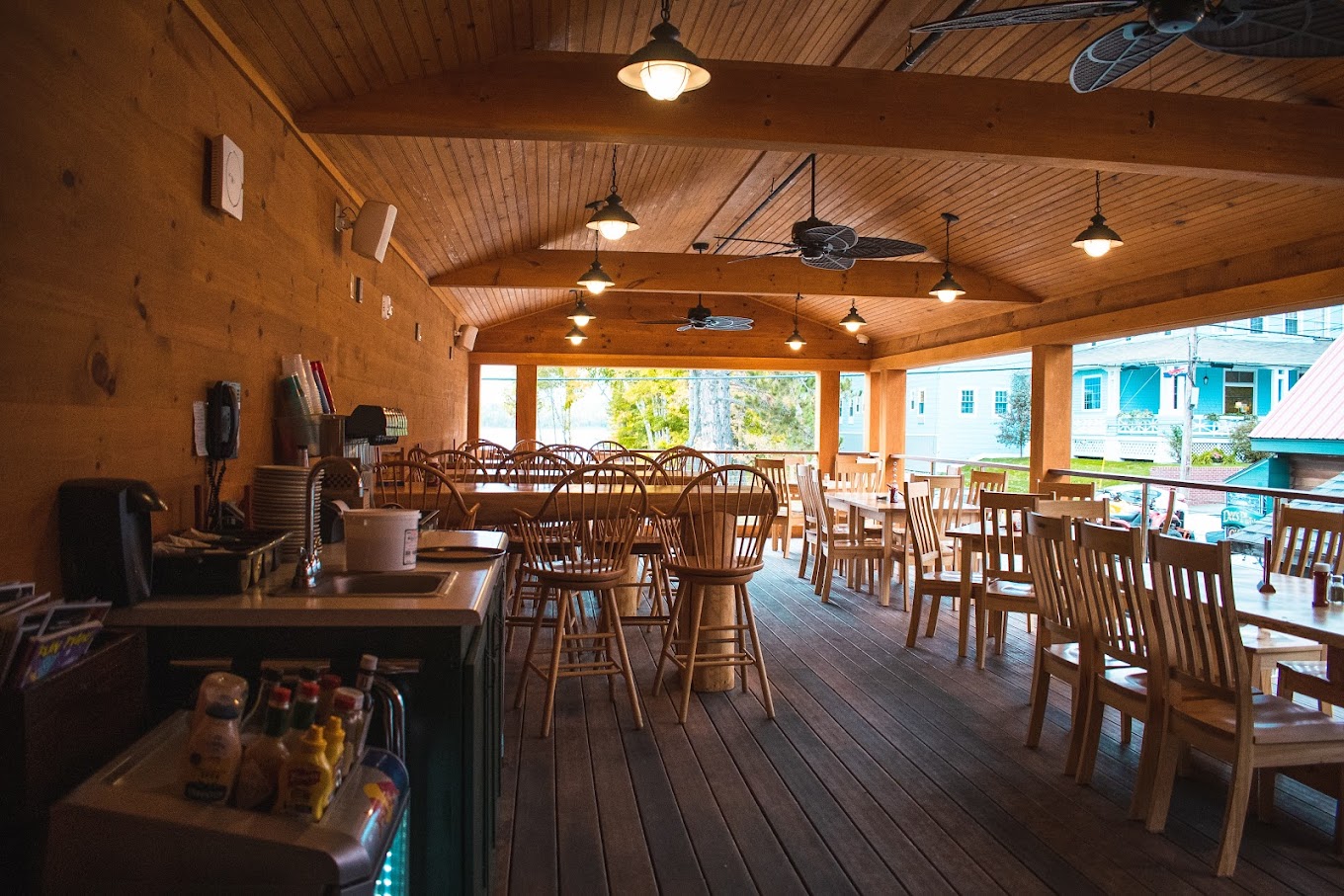 Sarge's outdoor seating area